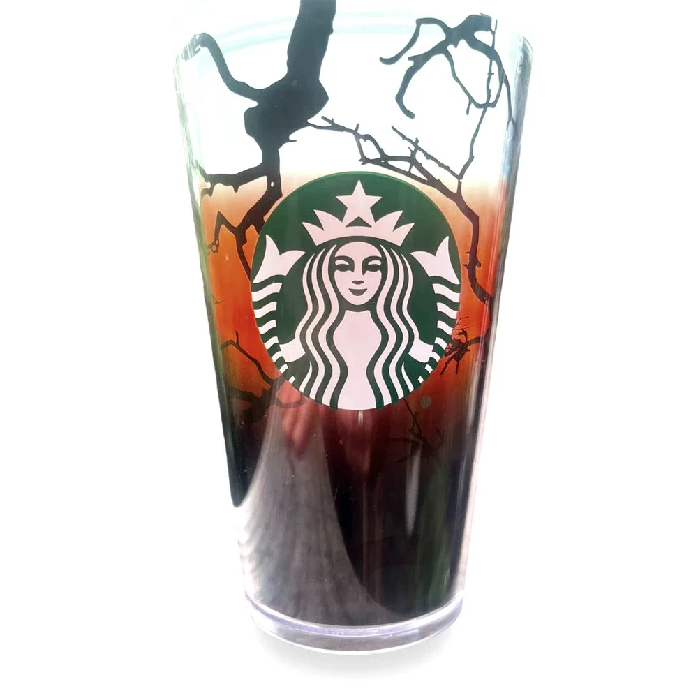 Starbucks RAVEN'S PERCH 2022 Halloween 16 oz Cold Cup *Glow in the Dark* - Picture 1 of 13